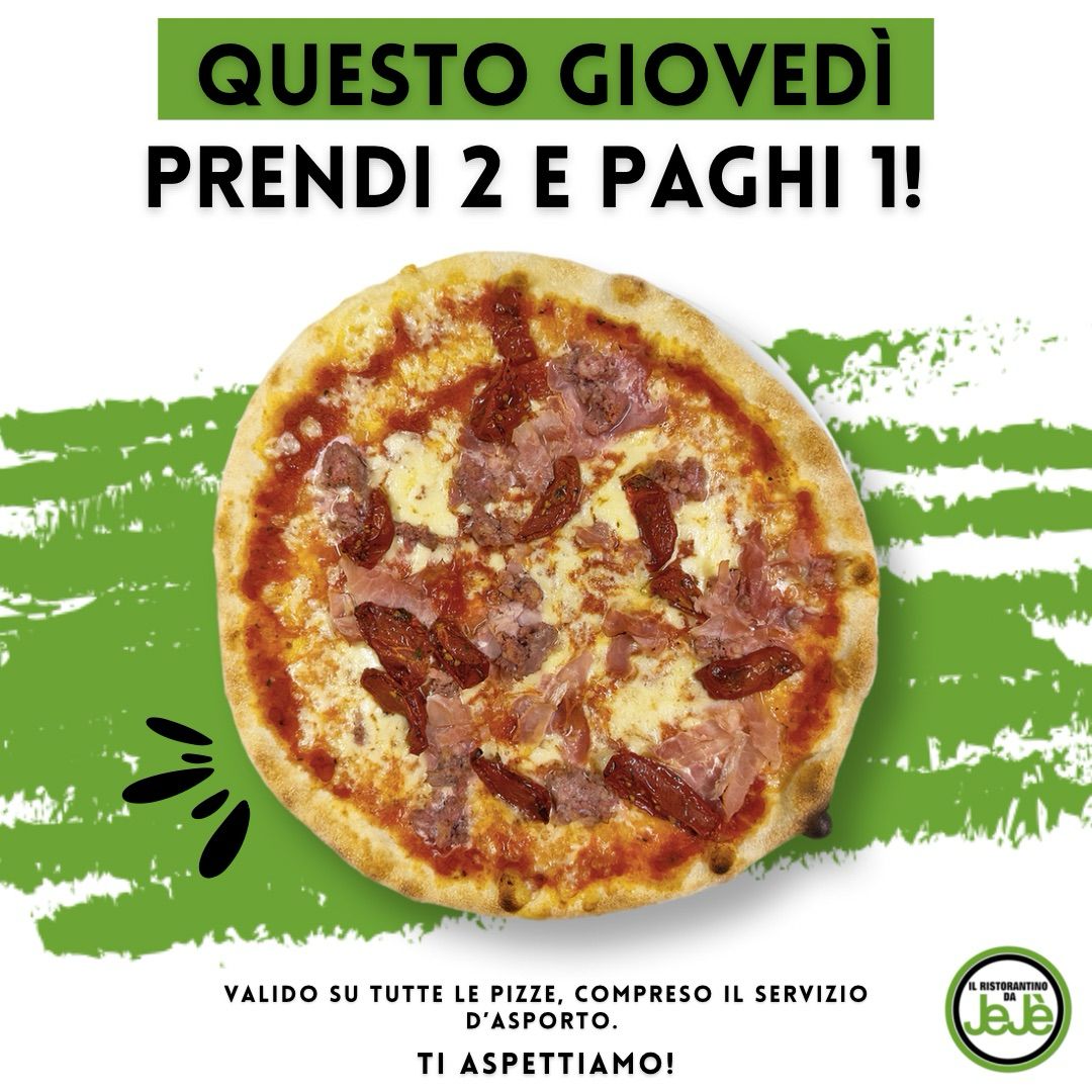 Promo NOTTE DELLA PIZZA - Ristorante Pizzeria da Jejè
