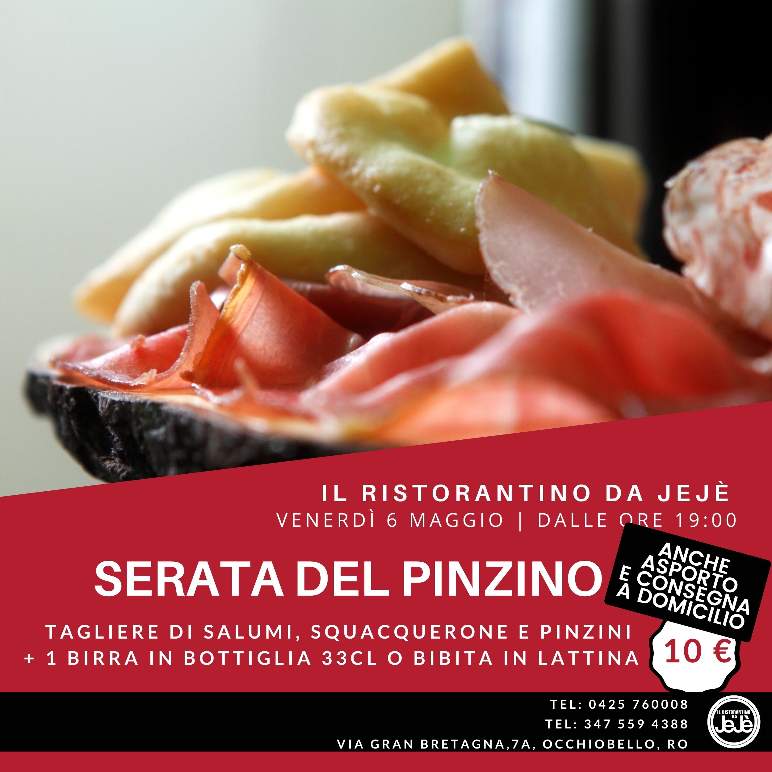 Promo SERATA DEL PINZINO - Ristorante Pizzeria da Jejè